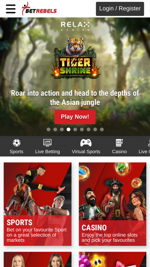 BetRebels Casino app Screenshot