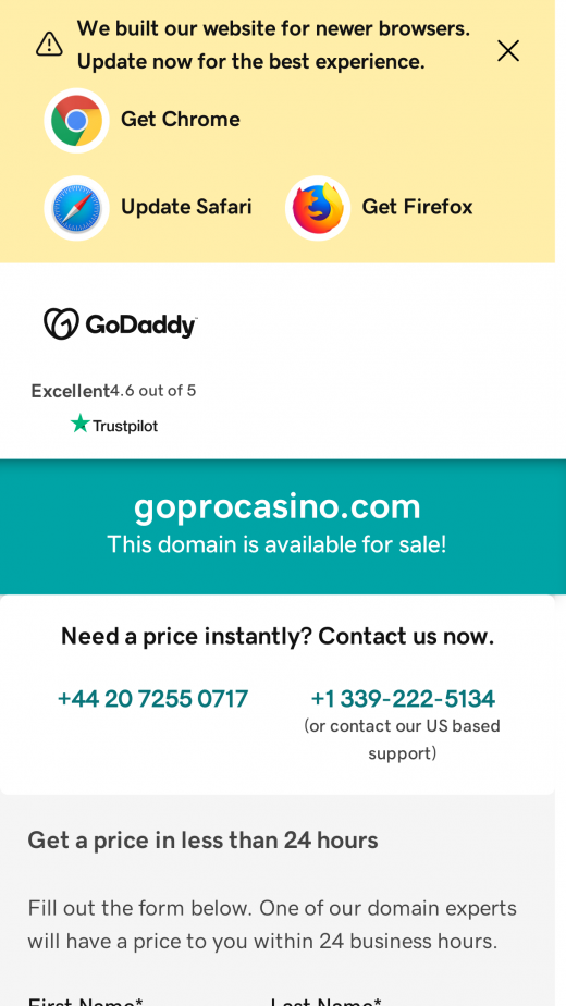 GoPro Casino app Screenshot
