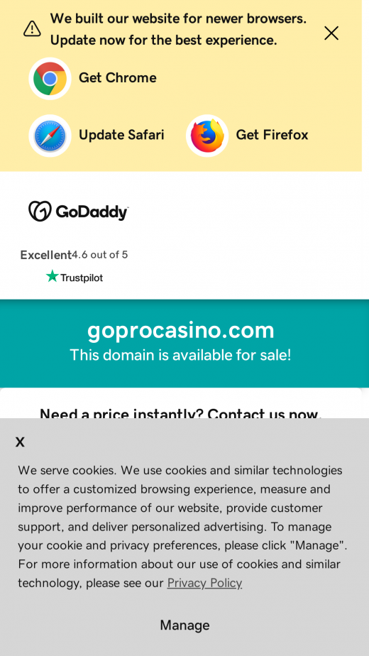 GoPro Casino app Screenshot