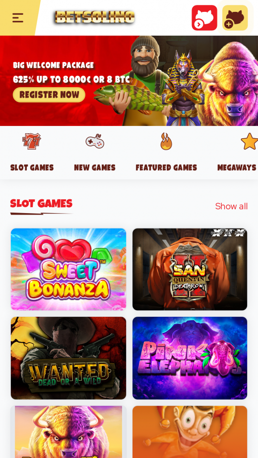 Casollo Casino app Screenshot