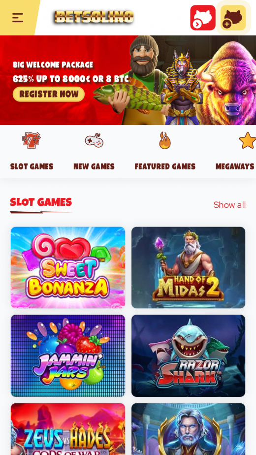 Casollo Casino app Screenshot