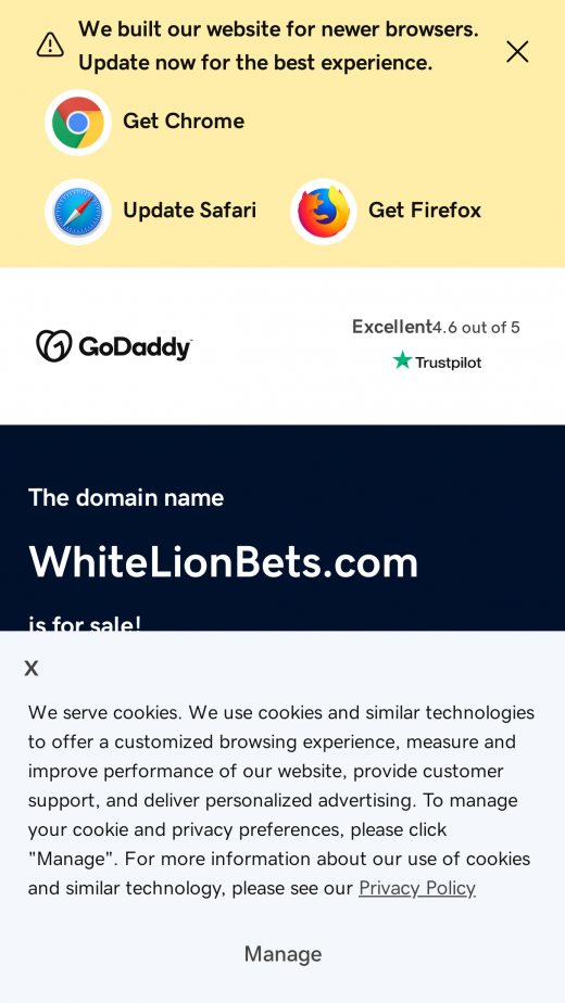 WhiteLion Bets Casino app Screenshot