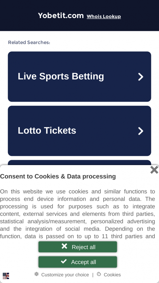 Yobetit Casino app Screenshot