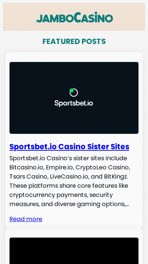 Jambo Casino app Screenshot
