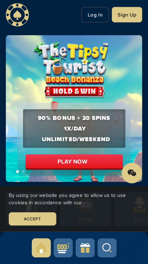Club Lounge Casino app Screenshot