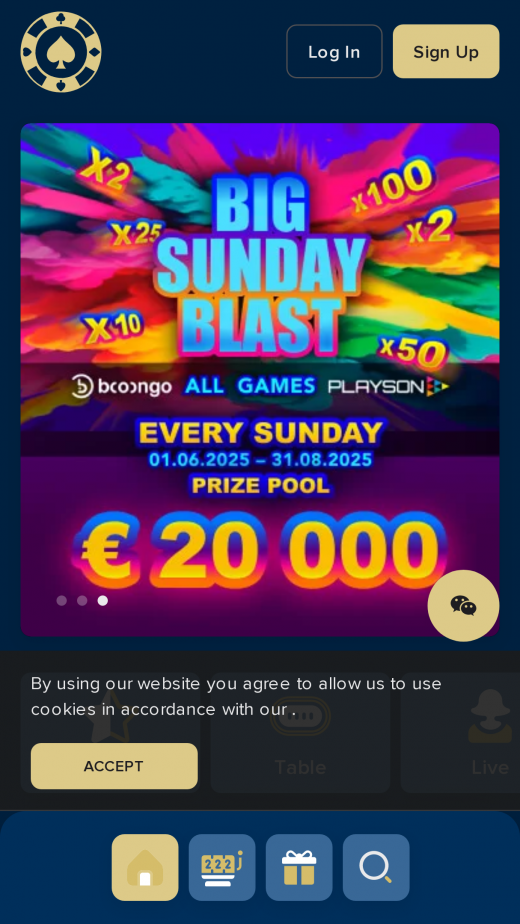 Club Lounge Casino app Screenshot