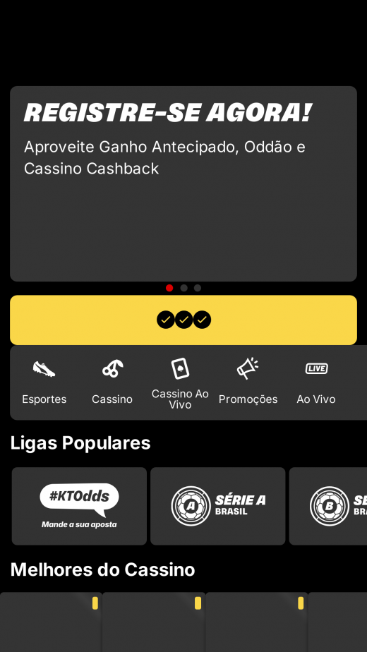 KTO app Screenshot
