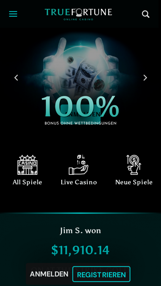 True Fortune Casino app Screenshot