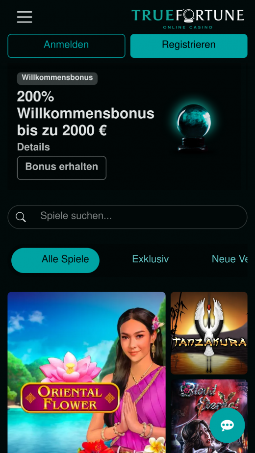 True Fortune Casino app Screenshot