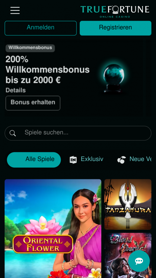 True Fortune Casino app Screenshot