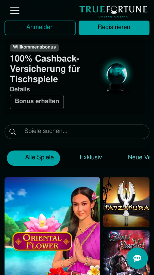 True Fortune Casino app Screenshot