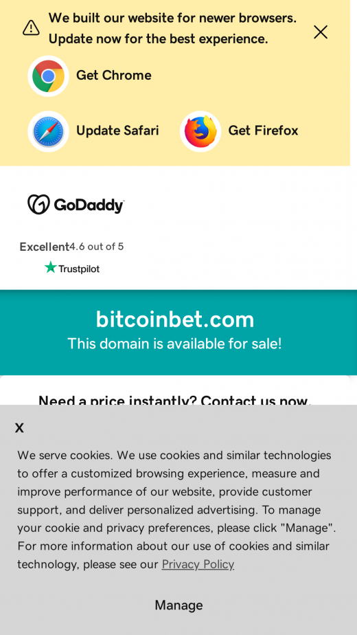 BitcoinBet app Screenshot