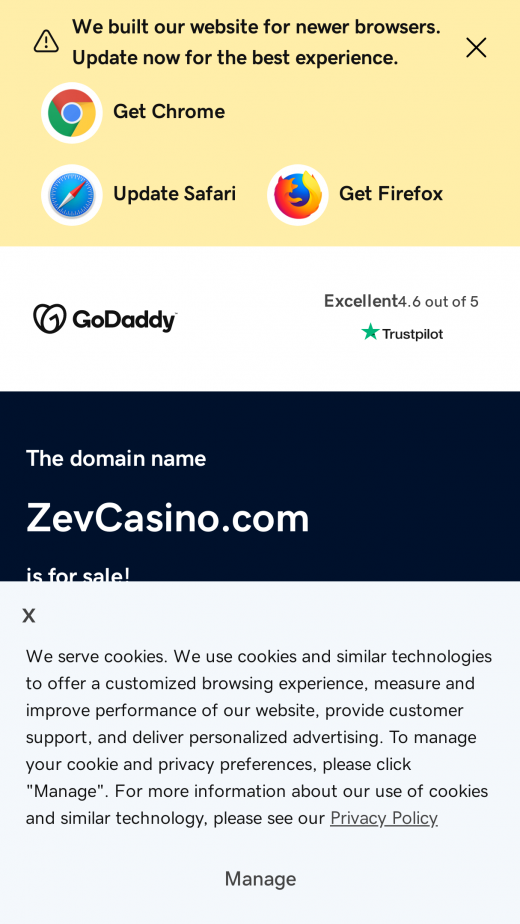 ZevCasino app Screenshot