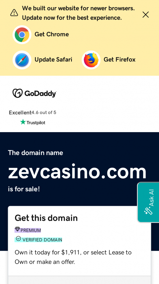 ZevCasino app Screenshot