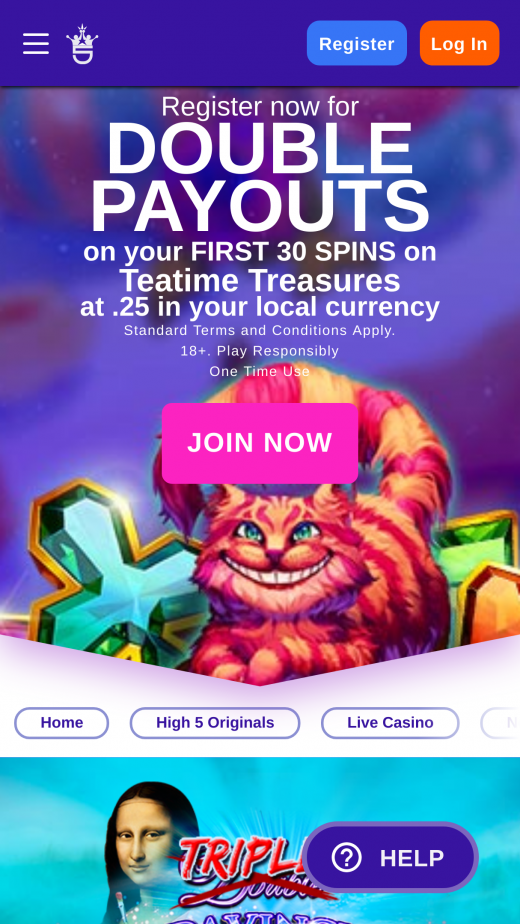 high five casino app page