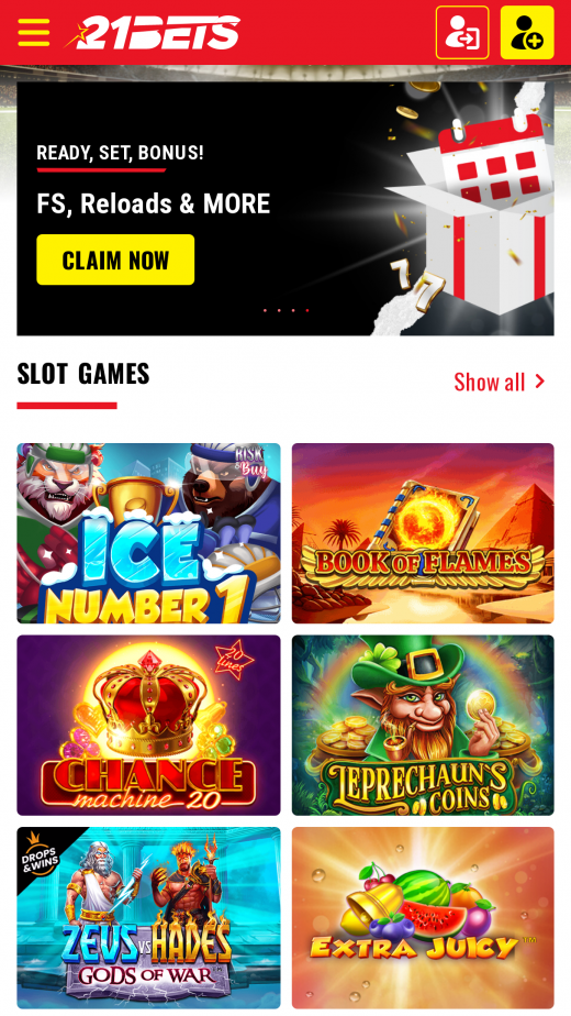21Bets app Screenshot