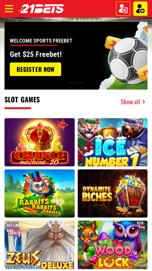 21Bets app Screenshot