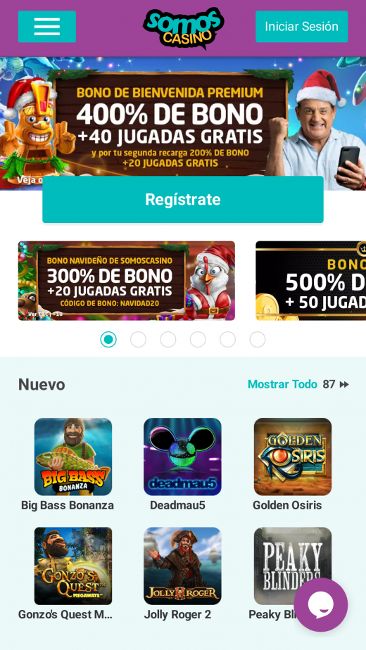 Somos Casino app Screenshot