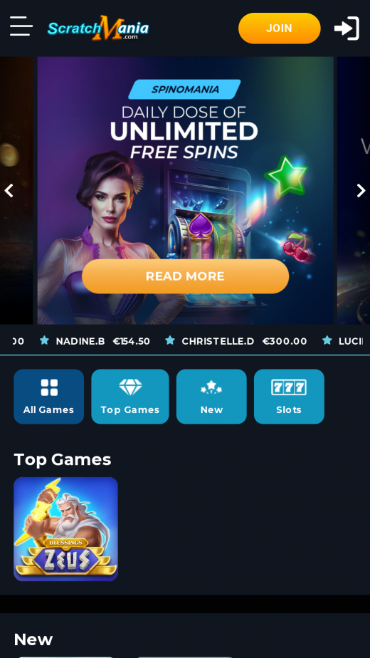 ScratchMania app Screenshot