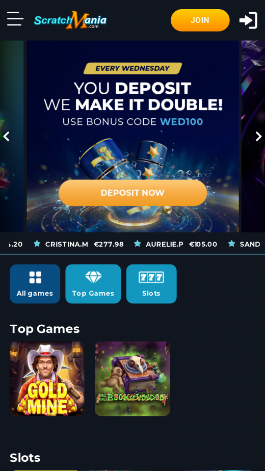ScratchMania app Screenshot