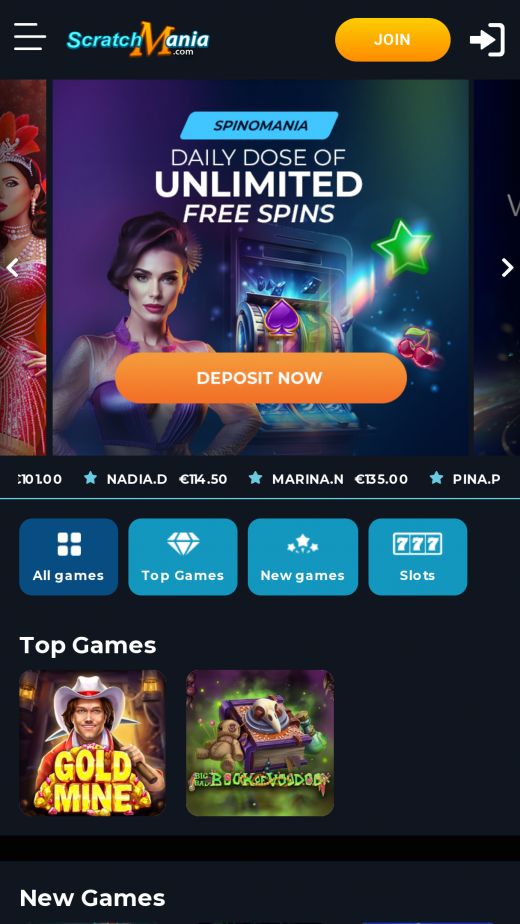 ScratchMania app Screenshot