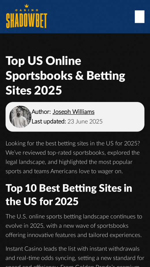 Shadow Bet app Screenshot