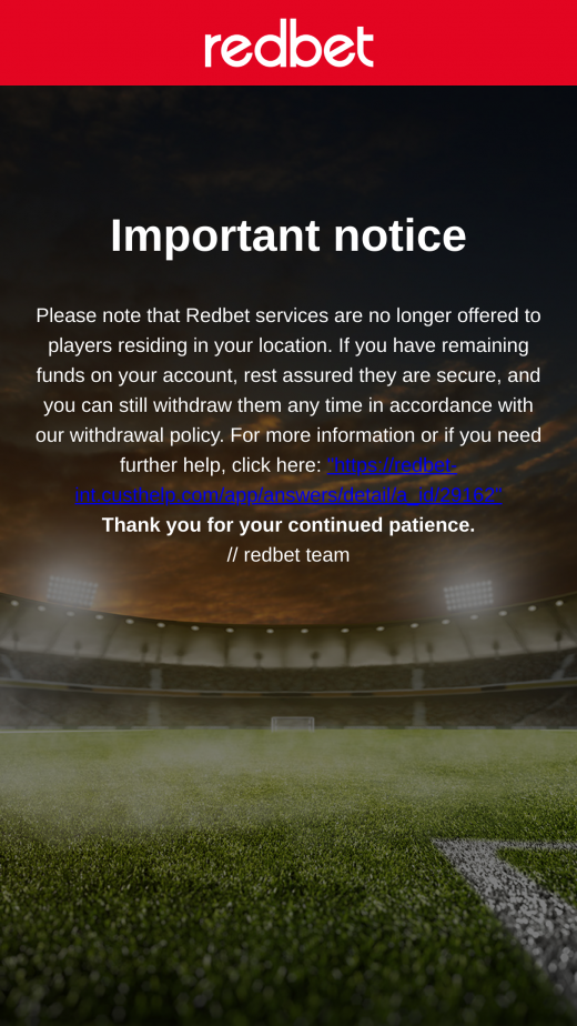redbet app Screenshot