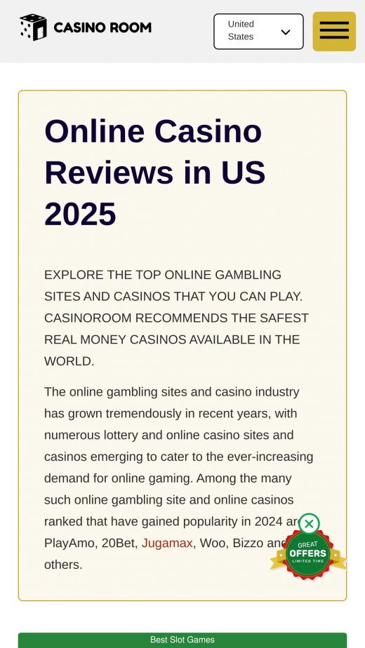 Casino Room app Screenshot