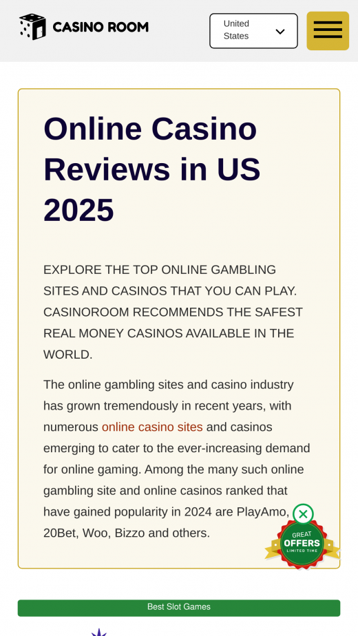 Casino Room app Screenshot