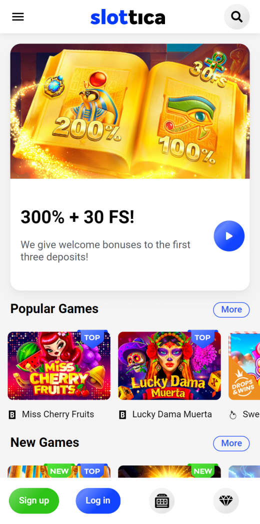 Slottica Casino app Screenshot