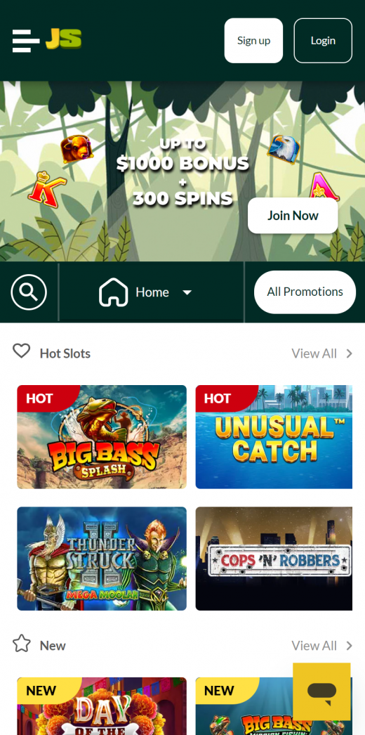 Jungle Spins app Screenshot